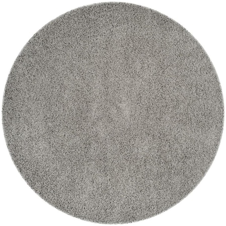 Safavieh Athens Shag Round Rug, Light Grey - 6 ft. - 7 in. x 6 ft. - 7 in. SGA119F-7R